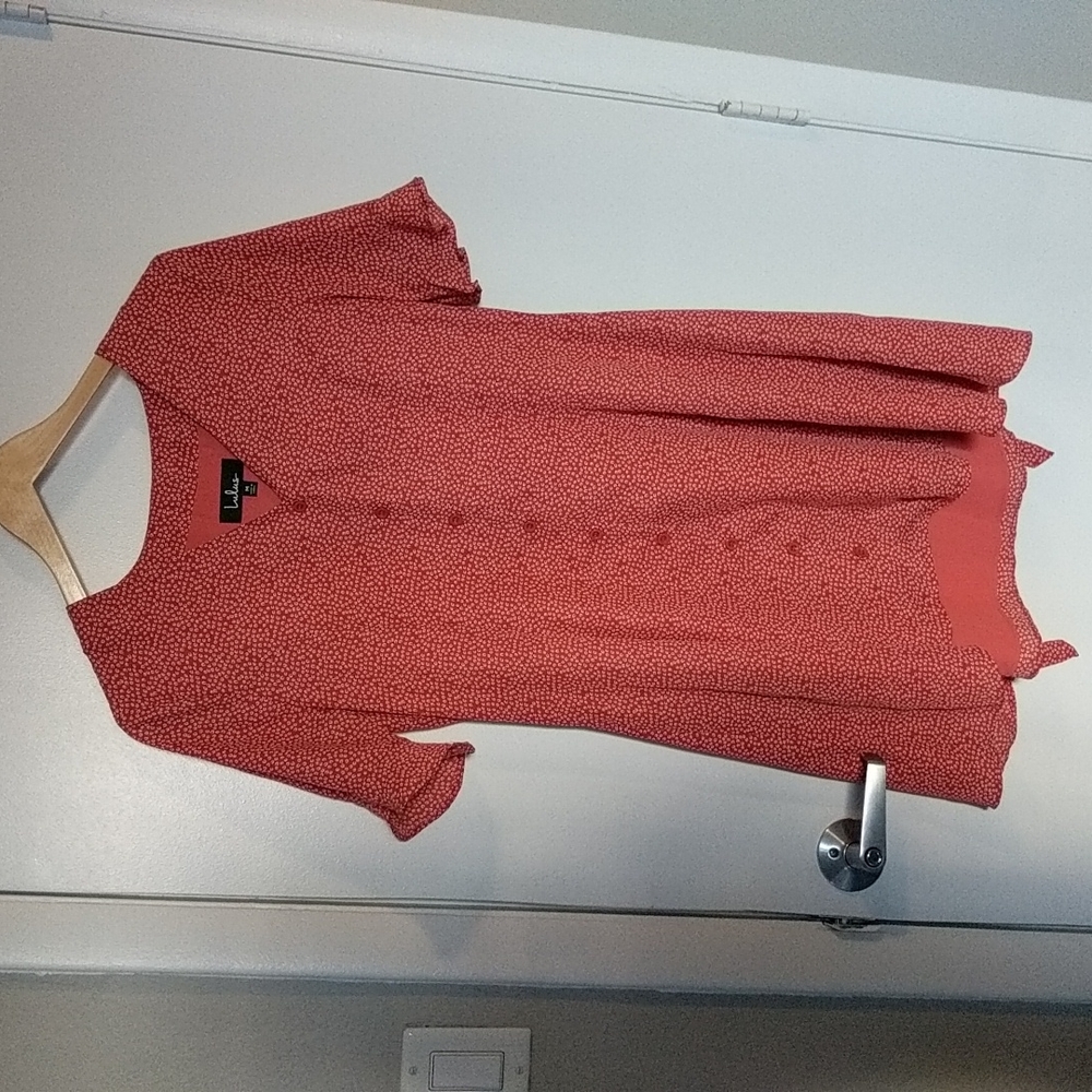 Women's polka dot flounce dress